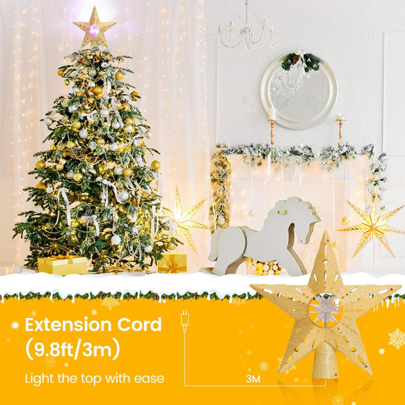 Xmas tree star light sales